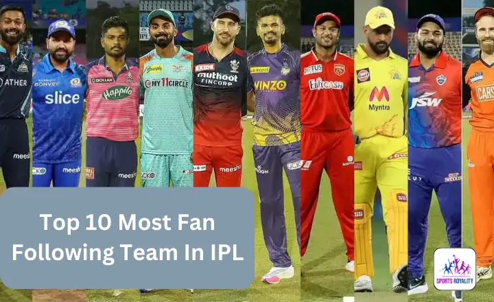 Top 10 Most Fan Following Team In IPL
